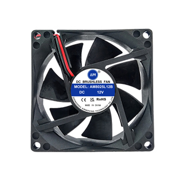 DC 8025 Axial Cooling Fan Brushless: 80x80x25 mm