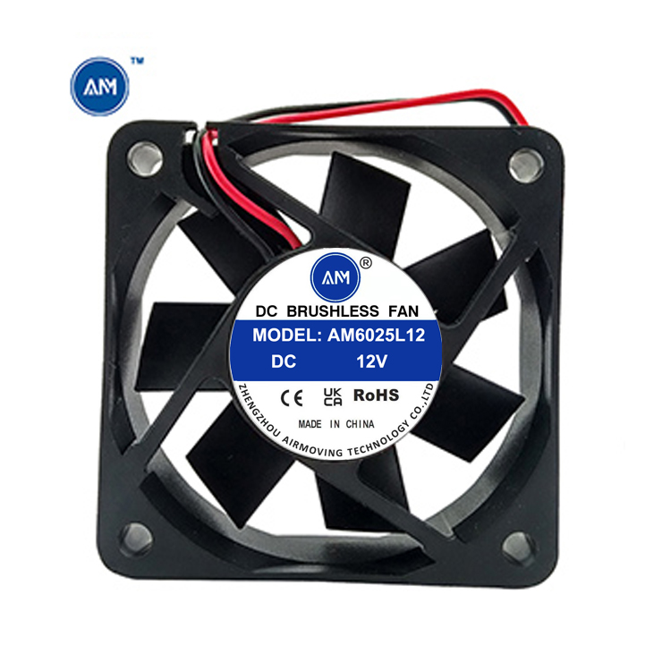DC 6025 Axial Cooling Fan Brushless: 60x60x25 mm